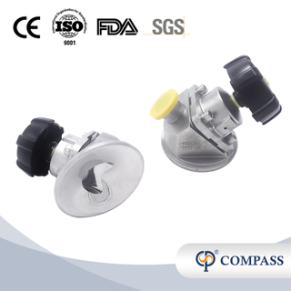 1 1/2Inch 38.1MM High Quality Sanitary Hygienic Stainless Steel SS316L Manual SMS Clamp Tank Bottom Diaphragm Vavle with Plastic Handle