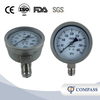 1/2"-BSP STAINLESS STEEL SANITARY SS304 RADIAL STEM PRESSURE GAUGE 100MM