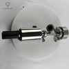 SS304 STAINLESS STEEL STERILE CLAMP PNEUMATIC ELBOW-TYPE LOWER TANK BOTTOM VALVES