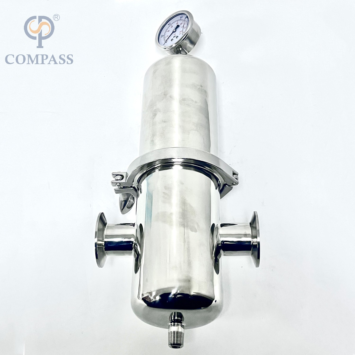 0.2um SS316L TC50.5MM Clamp Steam Filter Housing with PTFE Inside Element