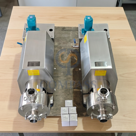 380V 50HZ 3P 4kw SS304 Sanitary Food Grade TRL-1 Pipeline High Shear Dispersing Emulsifier with China Motor and Water Pump Tank