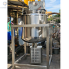 INSIDE AND OUTSIDE MIRROR POLISH SS304 NO PRESSURE 500L STEAM JACKETED MIXING TANK WITH INSULATION LAYER