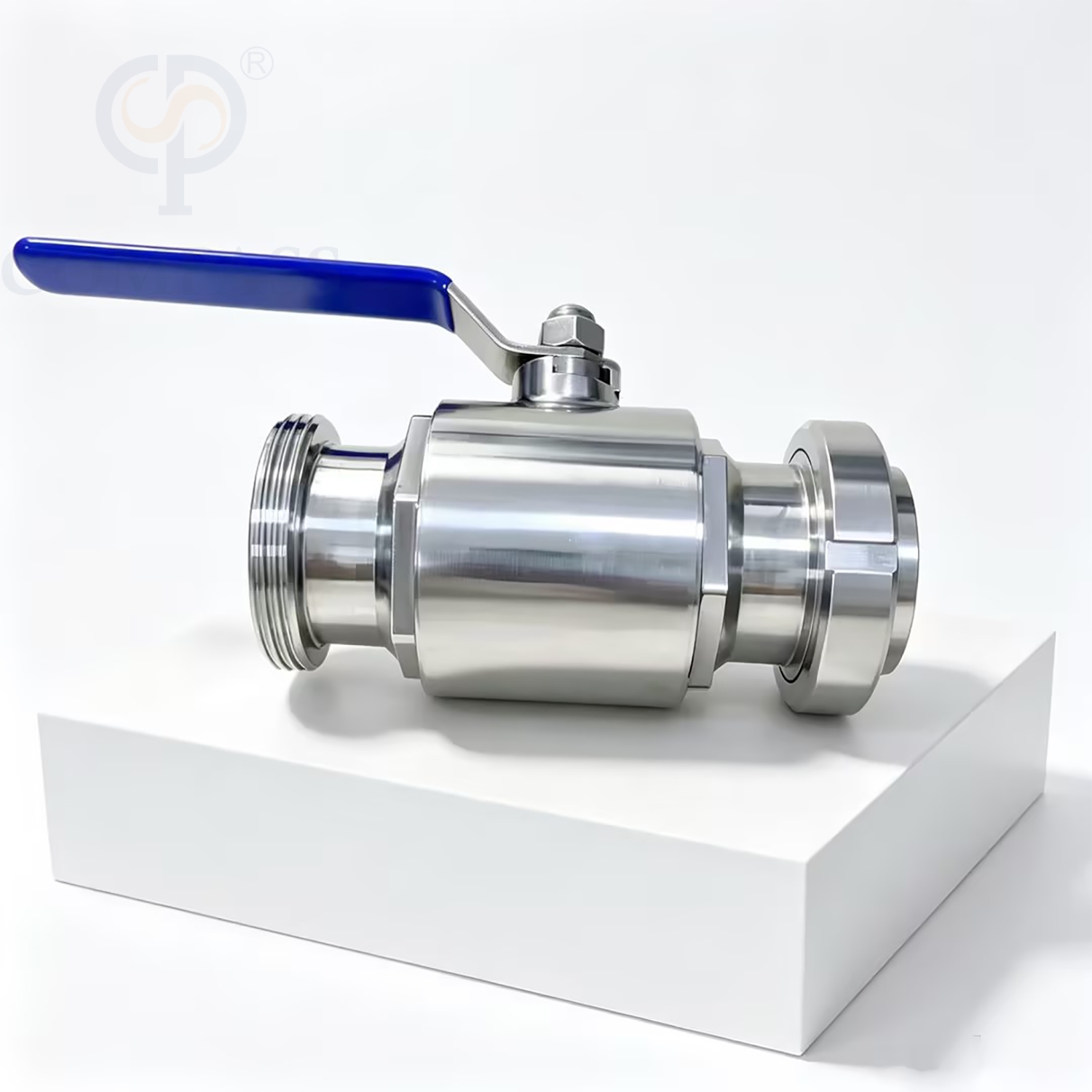 New Arrival Food Grade SS316L DN65 Sanitary Stainless Steel Medium Pressure DIN Manual Straight Union-male thread Ball Valve with PTFE