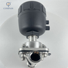 G 1" SS316L G FEMALE-THREAD STRAIGHT DIAPHRAGM VALVE WITH PLASTIC PNEUMATIC HEAD