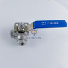 Industrial Grade T Port NPT Female Thread PN16 SS304 DN15 Ball Valve