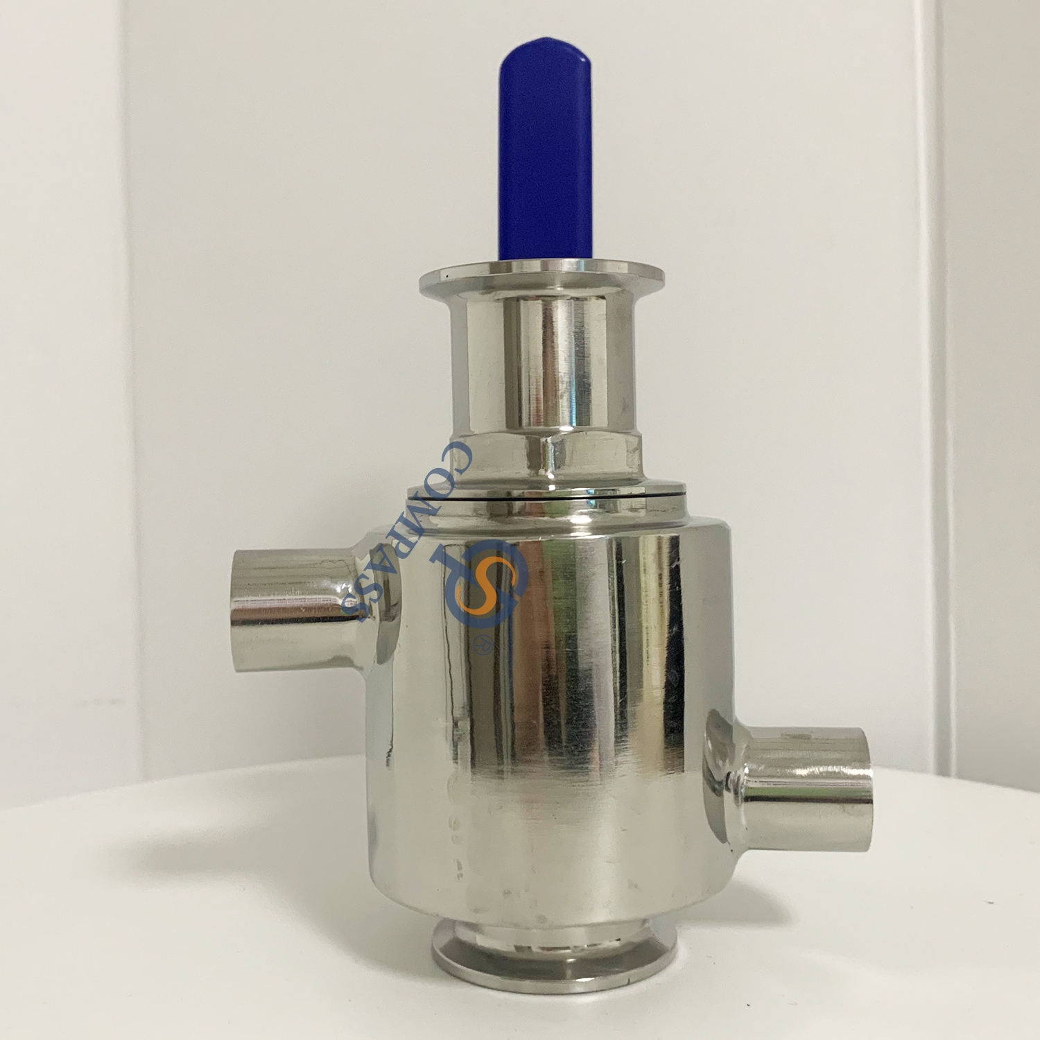 1Inch TC50.5MM Manual Clamp Ball Valve with Jacket and 12.7MM BSP Female Thread Port