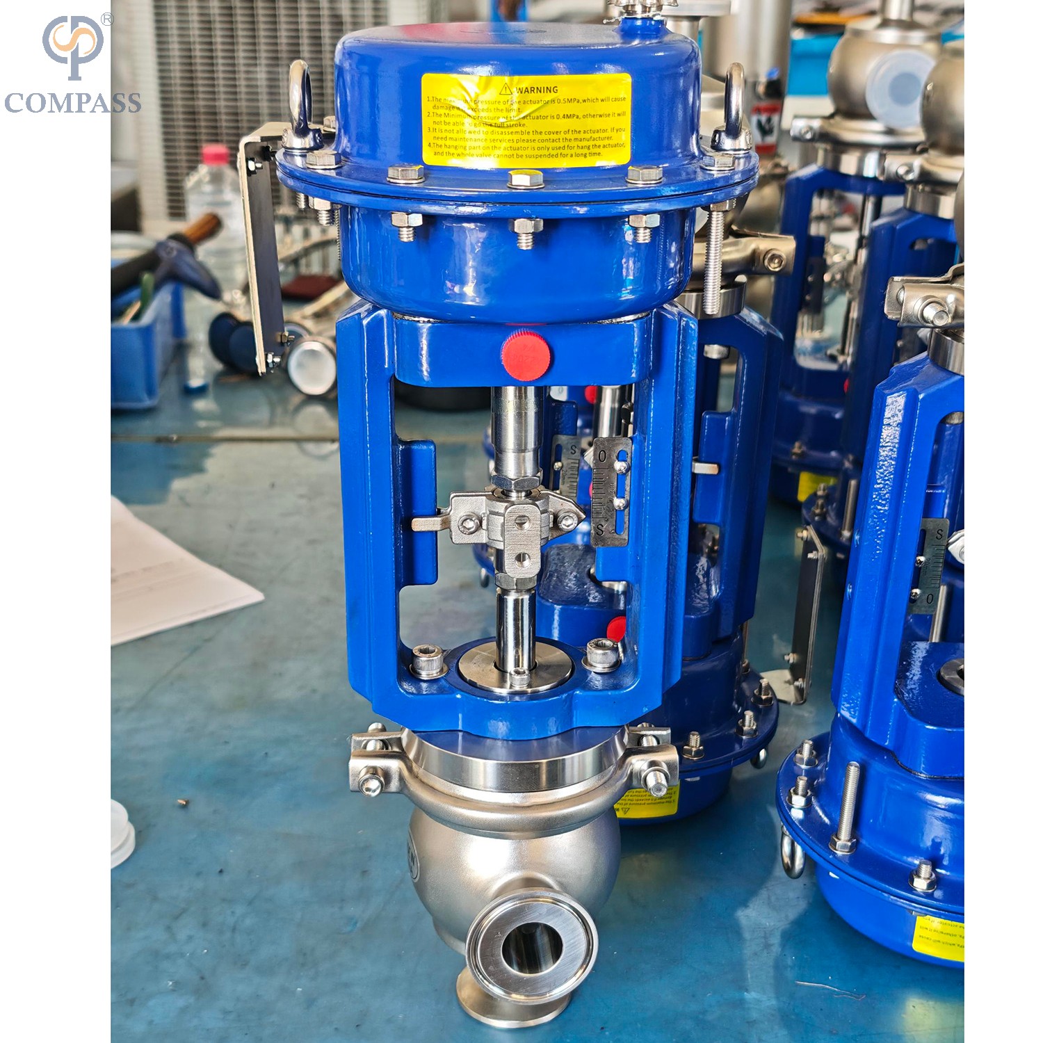 25.4mm-Mt1 SS316L Sanitary Electro-Pneumatic Tc Diaphragm Flow Regulator Valve Without Positioner