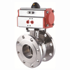 1/2inch 12.7mm Sanitary Hygienic Stainless Steel Food Grade SS304 Pneumatic Flanged Butterfly Valve with Pneumatic Actuator 