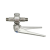 DN25 RD52×1/6 Sanitary Hygienic Stainless Steel Food Grade SS304 Manual Threaded Butterfly Valve with Stainless Steel Gripple Handle