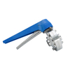 DN25 RD52×1/6 Sanitary Hygienic Stainless Steel Food Grade SS304 DIN Manual Weld Butterfly Valve with Stainless Steel Gripple Handle