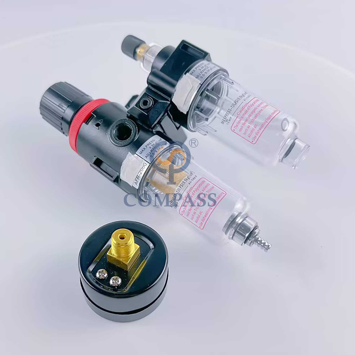 Made in China Sanitary Stainless Steel Filters AFR 2000 Copper Core Plastic and Iron 1/4'' Female Thread FL Reduced Pressure Filter 