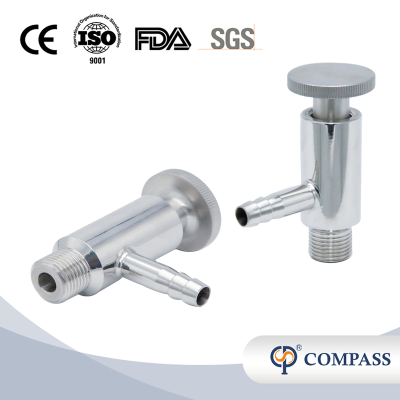 Male Thread Ordinary Manual SS316L SS304 Professional Sampling Valve for Milk