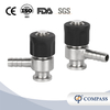 Non Blocking TC Sterile Tri Clamping Sampling Valves for The Chemical Industry