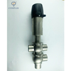 SS304 DIN 21 MODEL PNEUMATIC CLAMP DIVERTER VALVE WITH 24V CONTROL HEAD