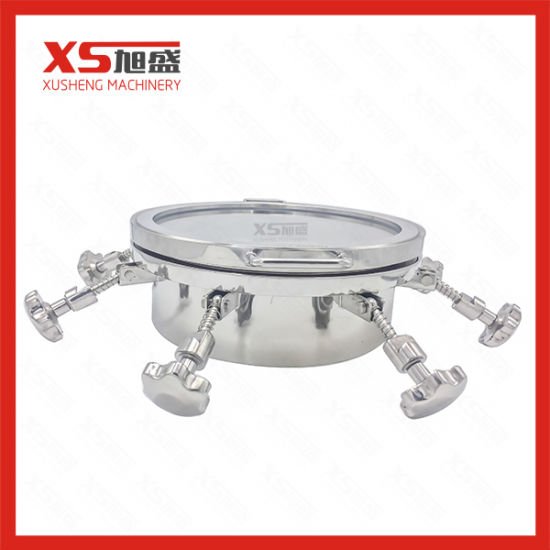 D450mm Stainless Steel Handle Pressure Circle Manhole Covers