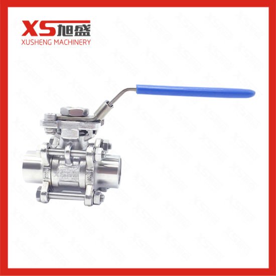 Stainless Steel AISI304 Sanitary Hygienic Female Thread Three-Piece Ball Valves