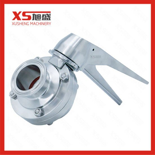 50.8mm Stainless Steel SS304 Sanitary Tri Clover Manual Butterfly Valves