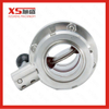 101.6MM Stainless Steel SS316LSanitary Union-Union Ends Butterfly Valves