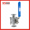 Stainless Steel Sanitary Three Ways Sanitary Encapsulated Seat Ball Valve