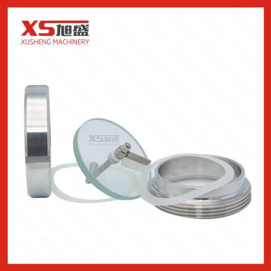 Stainless Steel Sanitary Union Type Sight Glass with Brush