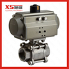 Industrial Two-Piece Female Threaded Ball Valve with Actuator Pneumatic