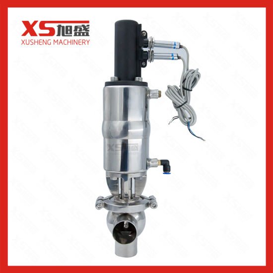 Sanitary Ss 304 Pneumatic Single Seat Valve with Position Sensor