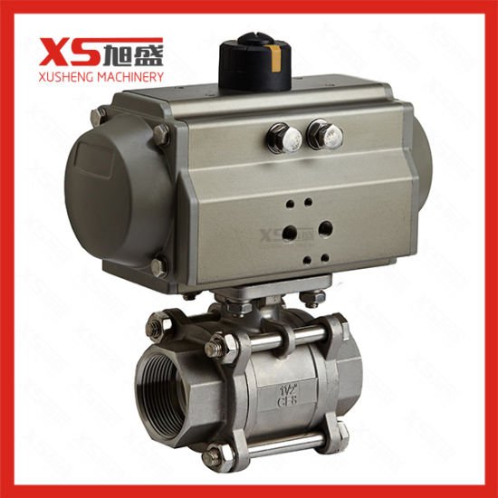 Sanitary Straight Clamp Ball Valve with Motor-Driven