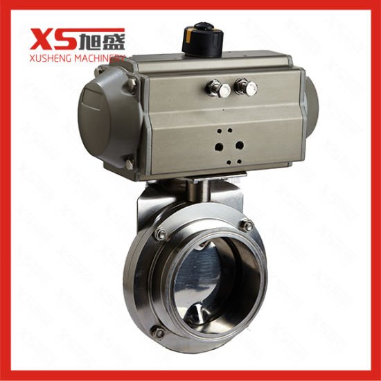 Actuator Pneumatic Sanitary L Port Clamp Ball Valve