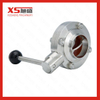 Stainless Steel Sanitary Hygienic Butt-Weld Butterfly Valve