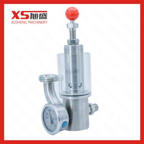 Stainless Steel SS316L Sanitary Elbow Bend Type Pressure Release Valve