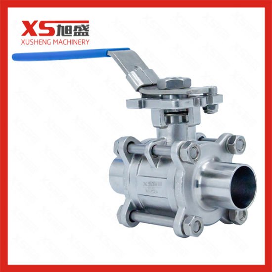 Stainless Steel Sanitary Welded Three Piece Ball Valve