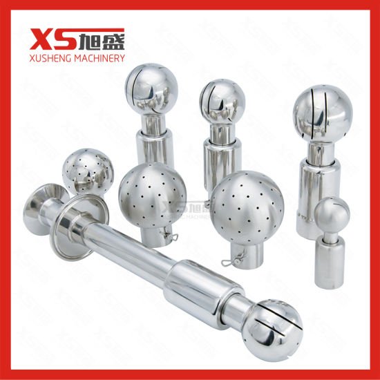 Stainless Steel Sanitary Rotary Threaded Cleaning Ball