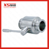 Stainless Steel Sanitary Tc Tri Clamp Straight Ball Valve