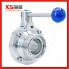 Stainless Steel SS304 SS316L Sanitary Butterfly Type Male Threaded Ball Valve