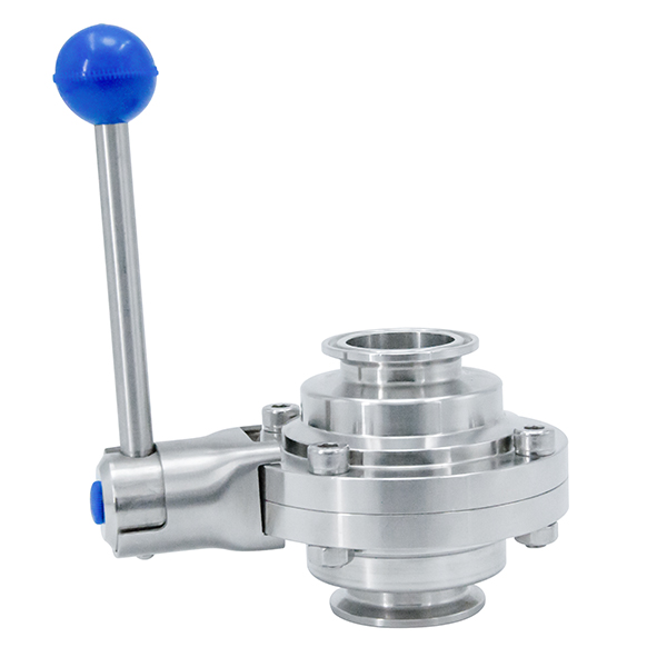 SS304 SS316L Sanitary Butterfly Valve Type Tri-Clamped Manual Ball Valve