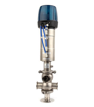 sanitary pneumatic diverter valve