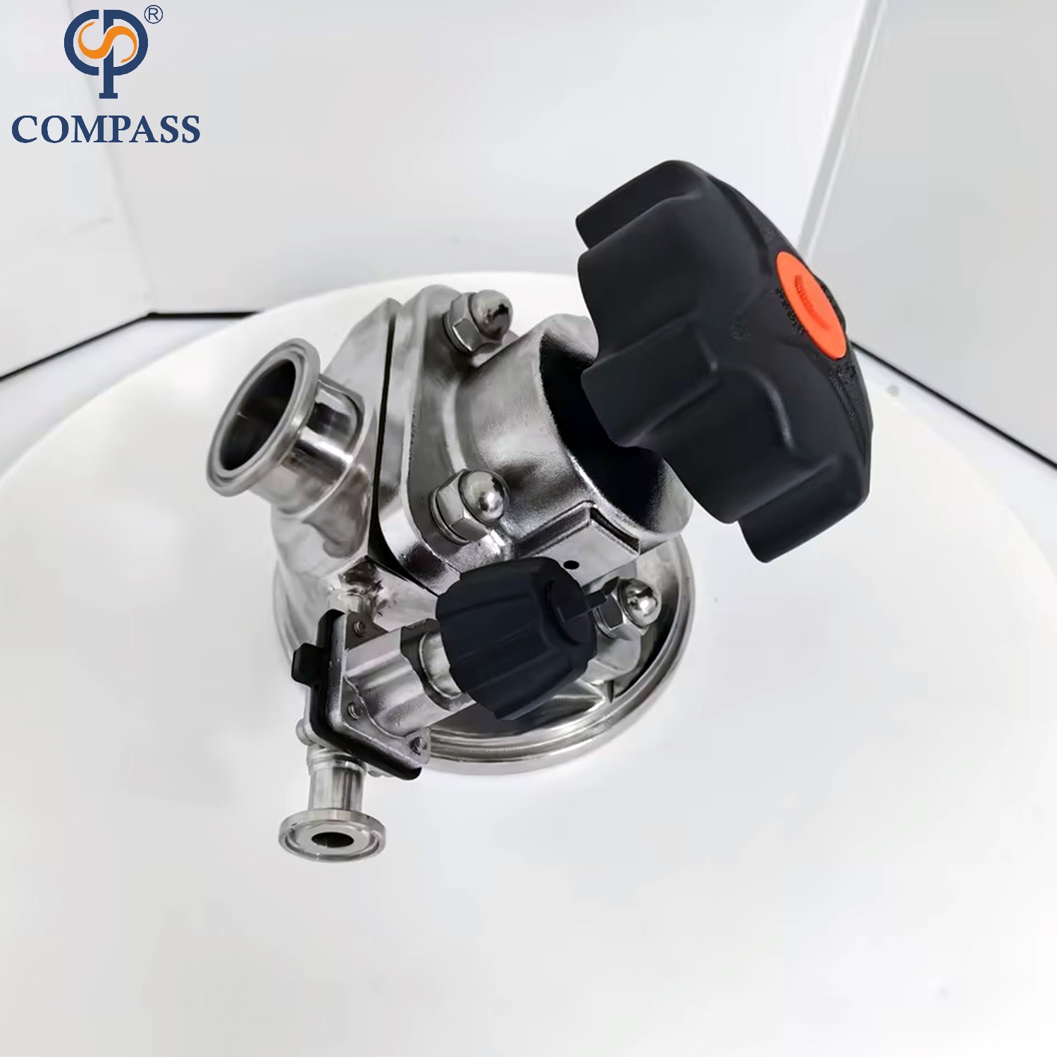 Sanitary Stainless Steel Control Valve 1.5inch SS316L SMS Manual Clamp Tank Bottom Diaphragm Valve with EPDM and PTFE Diaphragm
