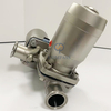 Three Way SS316L DN40 Pneumatic Diaphragm Valve with PTFE and EPDM Split Diaphragm