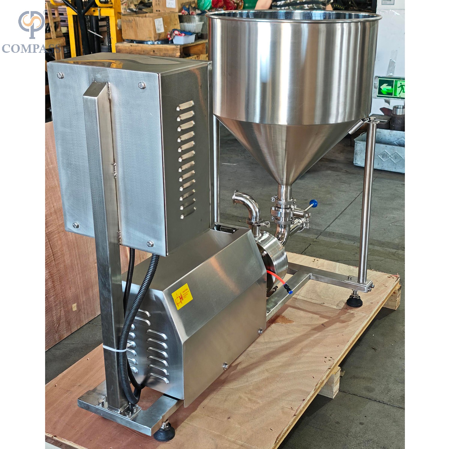  1-120-4KW Pipeline High Shear Dispersing Emulsifier Motor with VFD Control Cabinet