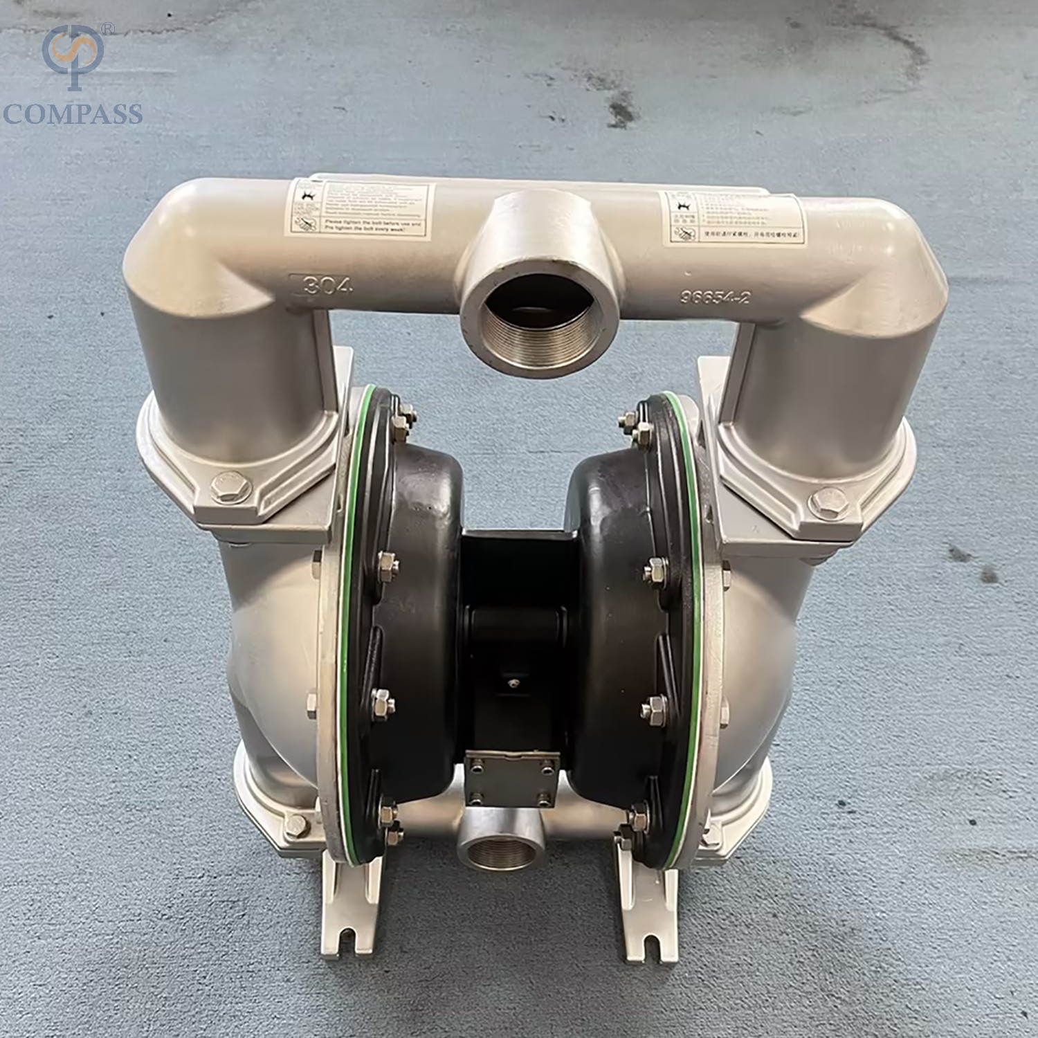 SS304 PNEUMATIC DOUBLE DIAPHRAGM PUMP