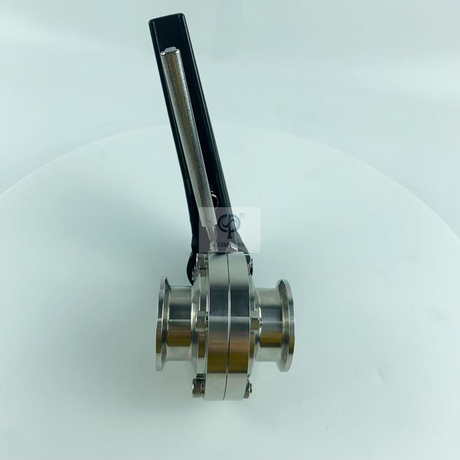 TC64MM SMS Manual Clamp Butterfly Valve with Plastic Duckbill Handle