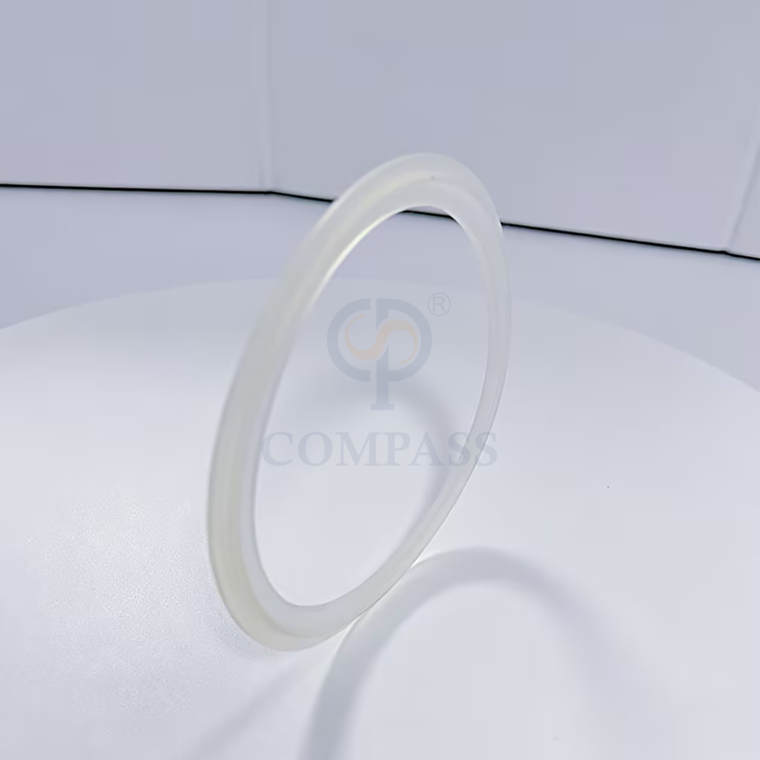 Hot Sale Universal 2Inch TC 64MM Sanitary Hygiene Food Grade SMS Aseptic Tri Clamp Transparent Silicone Gasket with Flange Lid