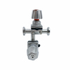 3/4Inch 19.05MM High Quality Sanitary Hygienic Stainless Steel SS316L Manual SMS Clamp Straight Diaphragm Vavle with Stainless Steel Handle