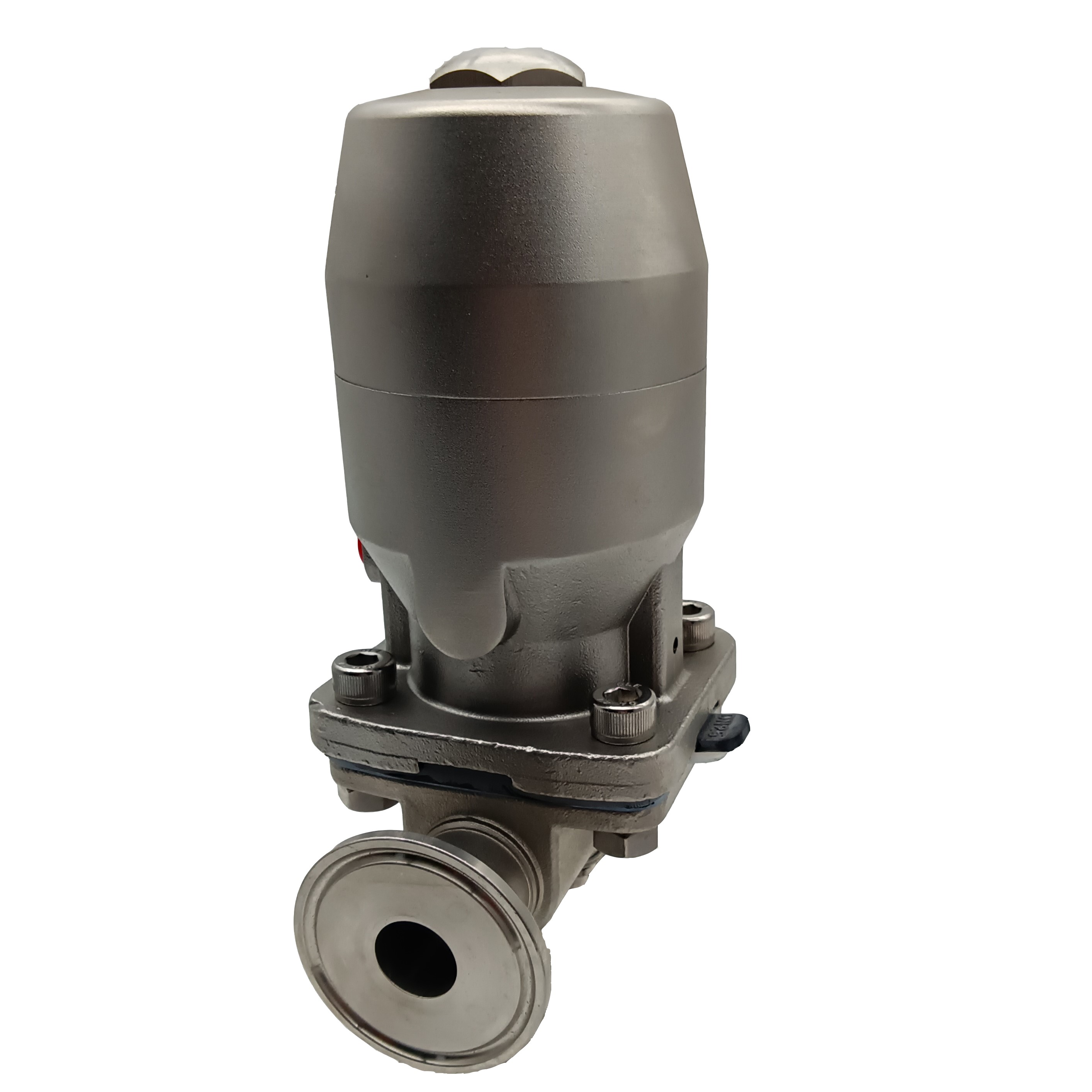 1/2 Inch 12.7MM High Quality Sanitary Hygienic Stainless Steel SS316L Pneumatic SMS Clamp Three-ways Diaphragm Vavle 