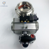 SMS PNEUMATIC CLAMP BUTTERFLY VALVE WITH PNEUMATIC ACTUATOR AND SOLENOID VALVE AND LIMIT SWITCH