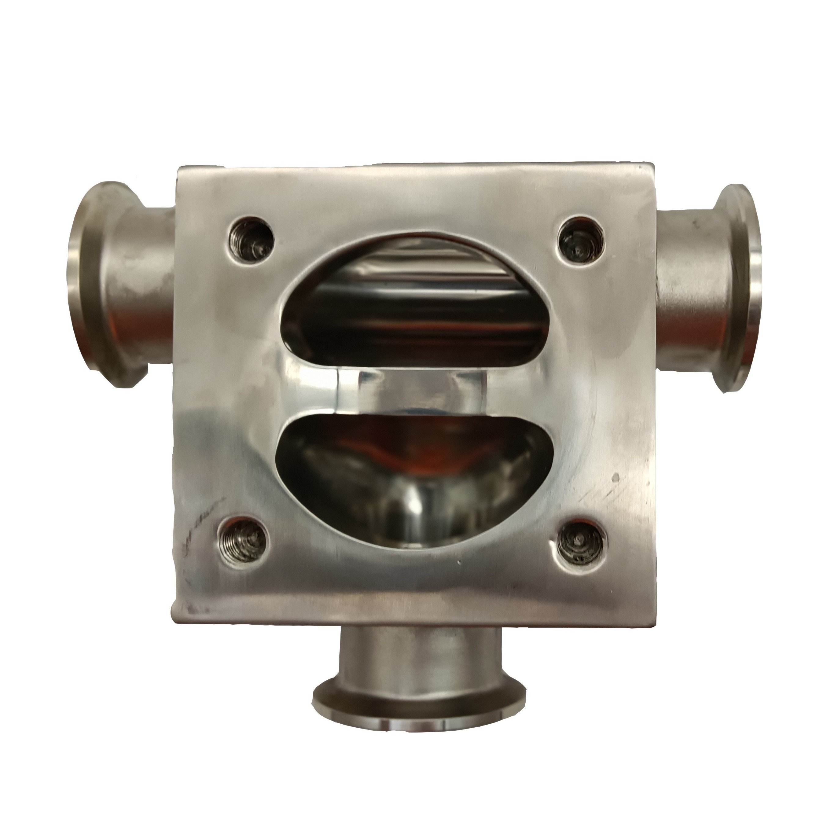 50.8MM*50.8MM High Quality Sanitary Hygienic Stainless Steel SS316L Manual SMS Weld Three-ways Forge Diaphragm Valve