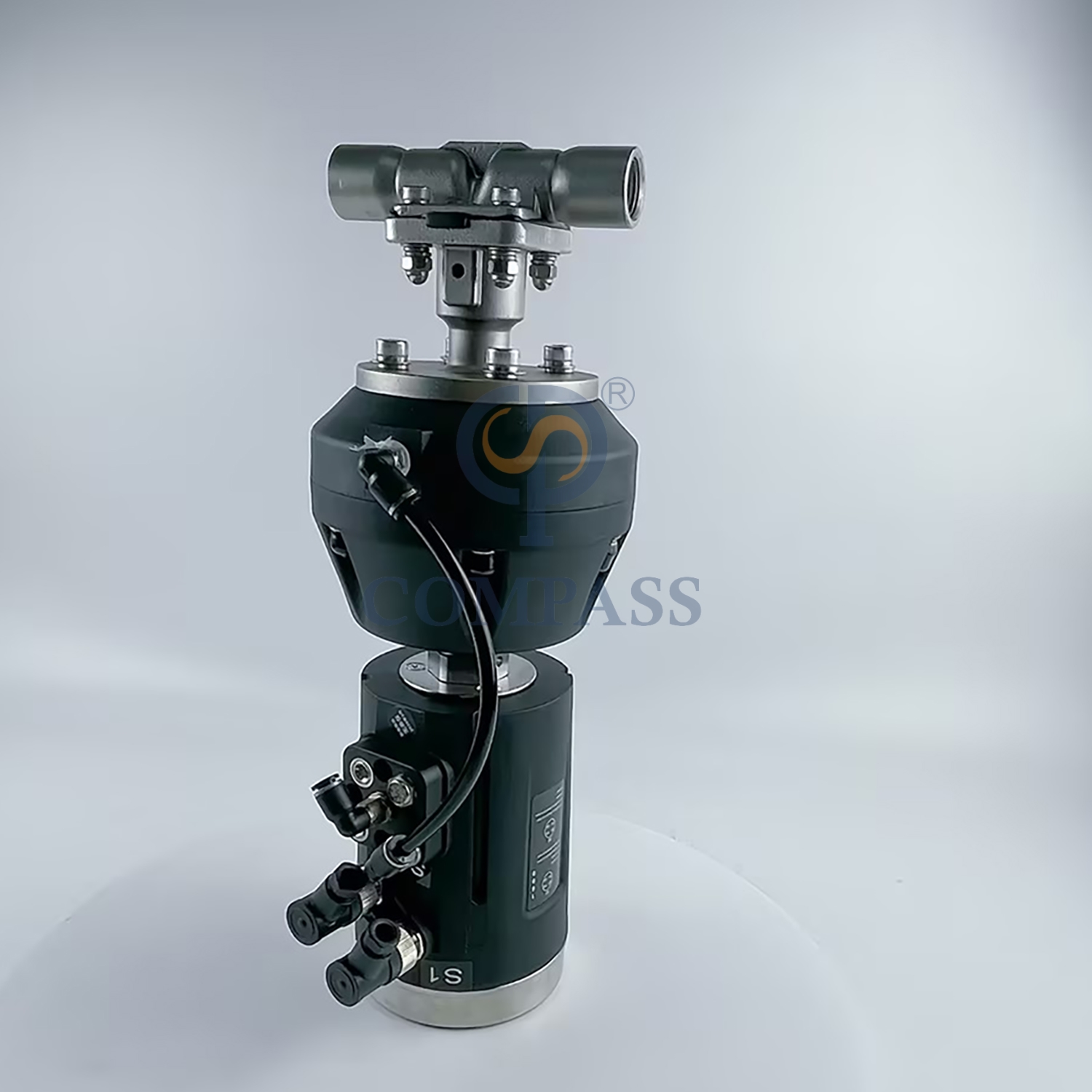 1/2Inch NPT Thread Sanitary SS316L Plastic Pneumatic Straight Diaphragm Valve with Control Head PTFE and EPDM Split Diaphragm