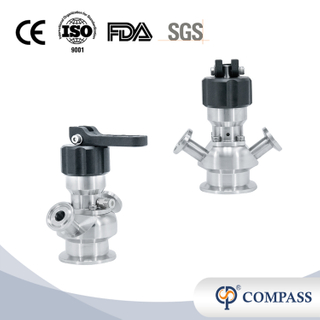 Manually And Pneumatic TC Diaphragm Structure Sterile Water Sampling Valves