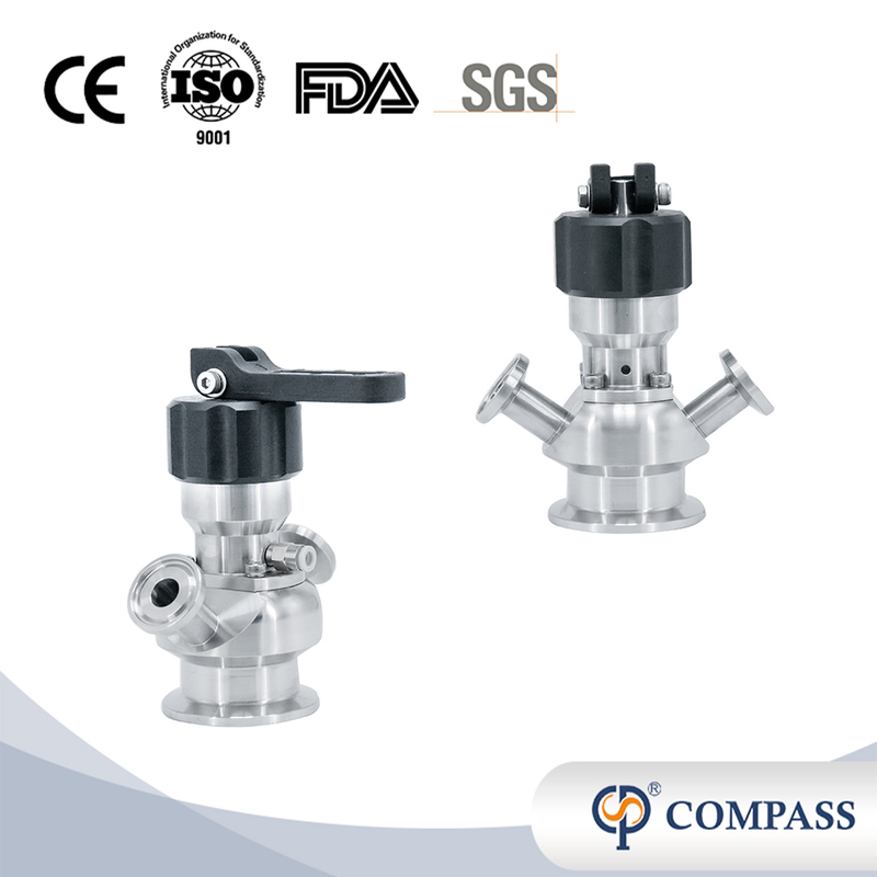 Manually And Pneumatic TC Diaphragm Structure Sterile Water Sampling Valves