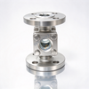 150LBS 1Inch SS304 Flange Cross Sight Glass with PTFE Gasket and Tempered Glass